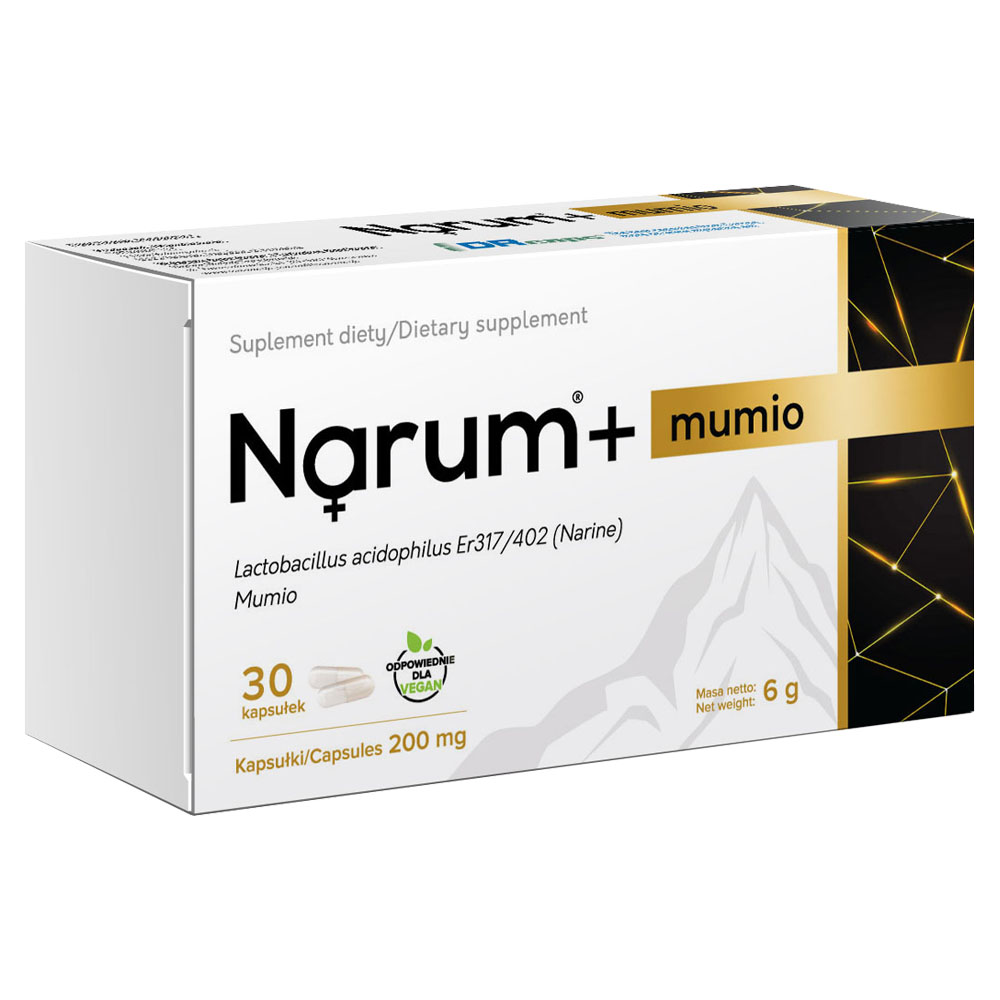 Narum+ Mumio (Mumijo) 200 mg auf Basis von Narine, 30 Kapseln