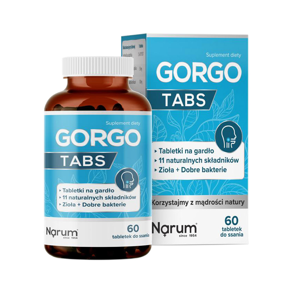 Gorgo Tabs 600 mg auf Basis von Narine, 60 Lutschtabletten