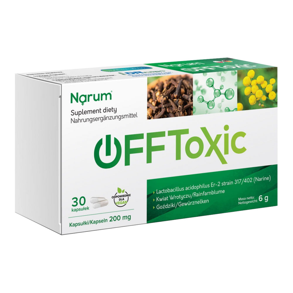 Narum OFFToxic 200 mg, 30 Kapseln