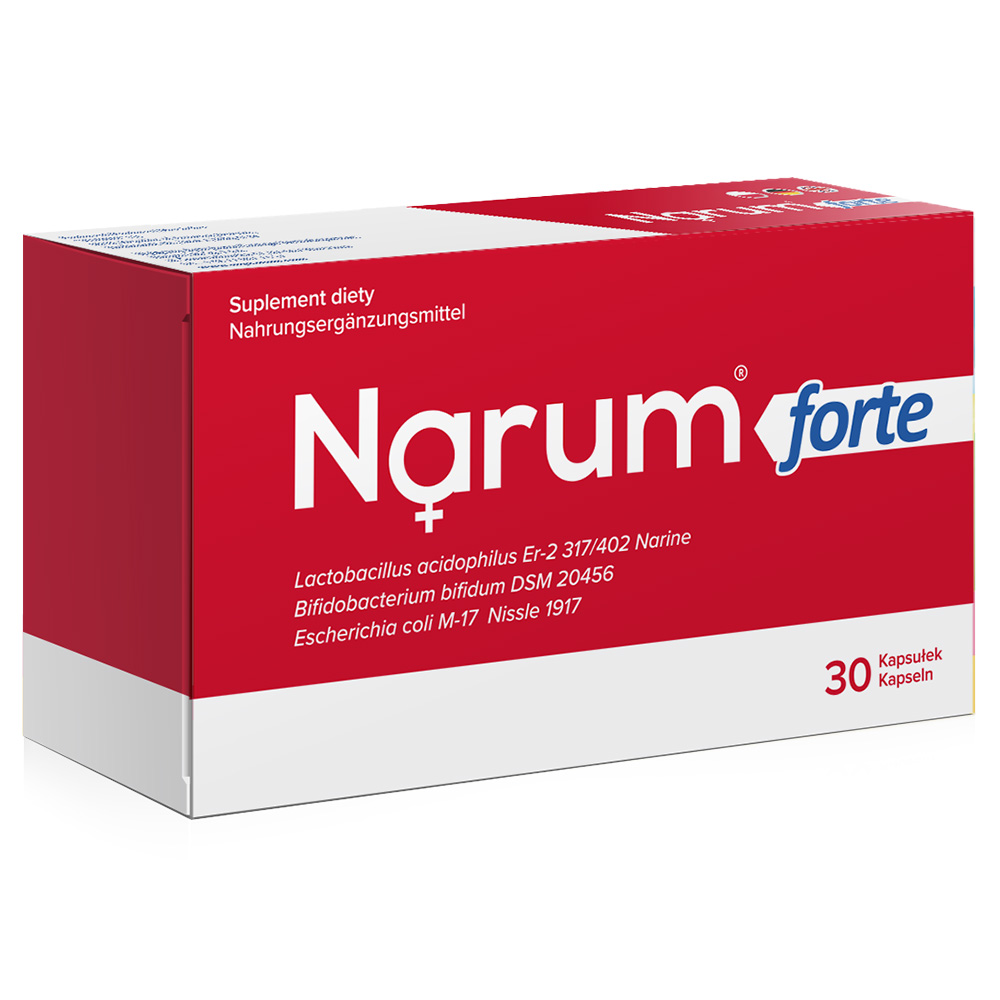 Narum FORTE 100 mg auf Basis von Narine, 30 Kapseln