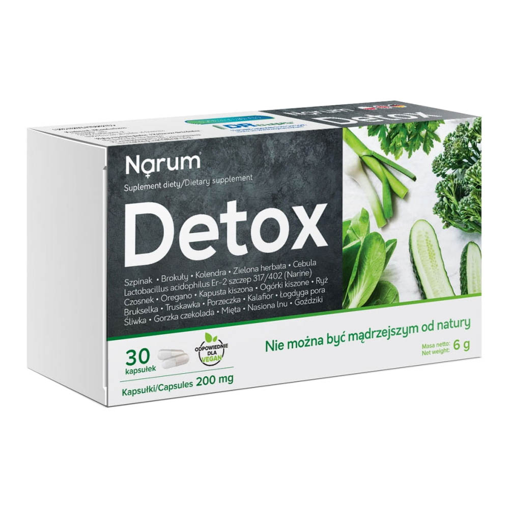 Narum Detox 200 mg, 30 Kapseln